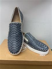 PIK BOAT FLAT PYTHON DENIM/GG BLUE/SILVER